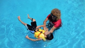 Aqua-therapy for Tasputra Perkim special needs children