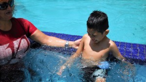 Aqua-therapy for Tasputra Perkim special needs children