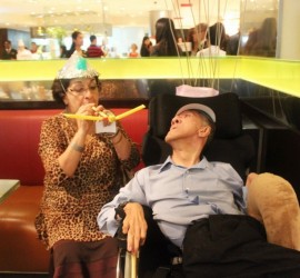 Azlan bin Tan Sri Bahaman with puan Elahe Norman