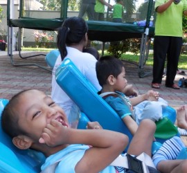 outdoor activity children with special needs, Tasputra centre Malaysia.