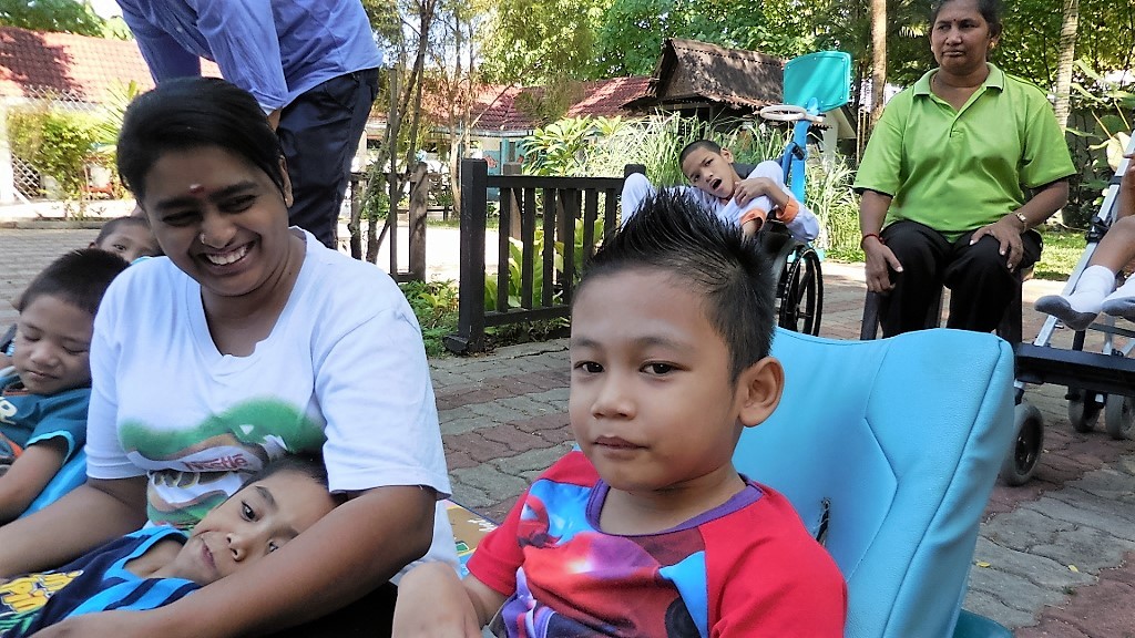 outdoor activity children with special needs, Tasputra centre Malaysia.